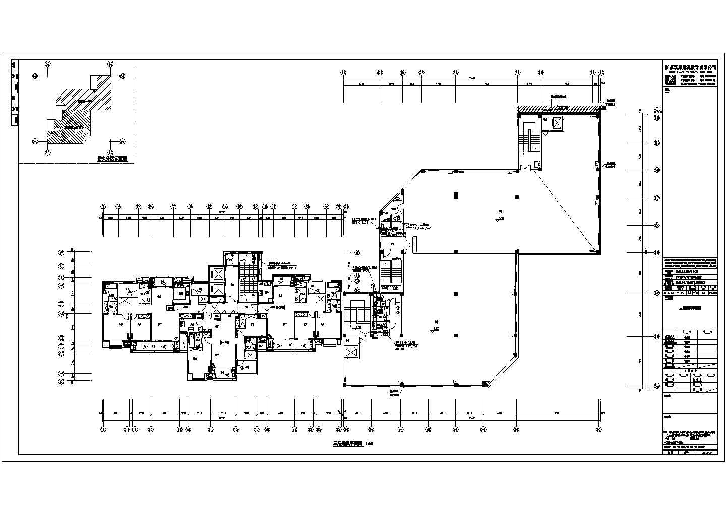 郑州市某现代化小区25层住宅楼消防+通风系统设计CAD图纸