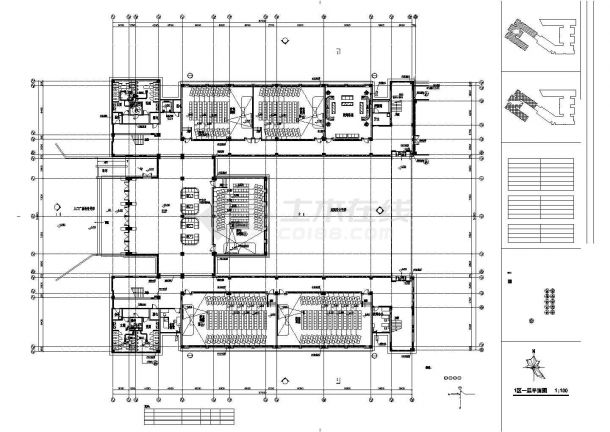 某大学2.5万平米五层框架结构教学综合楼空调系统设计CAD图纸-图二