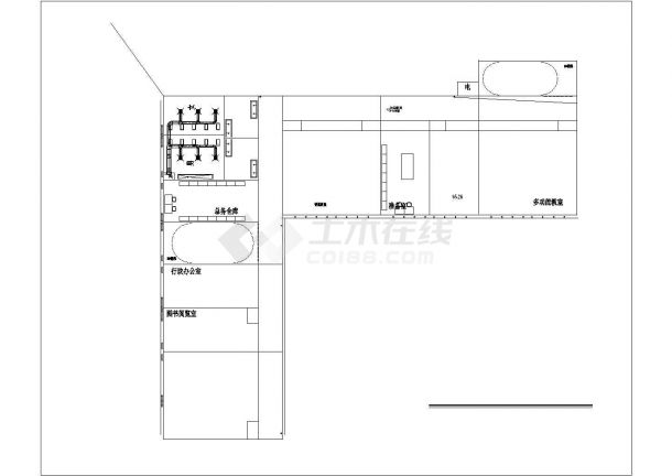 某小学1800平米3层教学楼暖通系统设计CAD图纸（含门卫和食堂）-图一