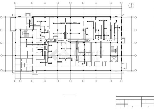 上海某食品研究所2层制剂车间空调系统设计CAD图纸-图二