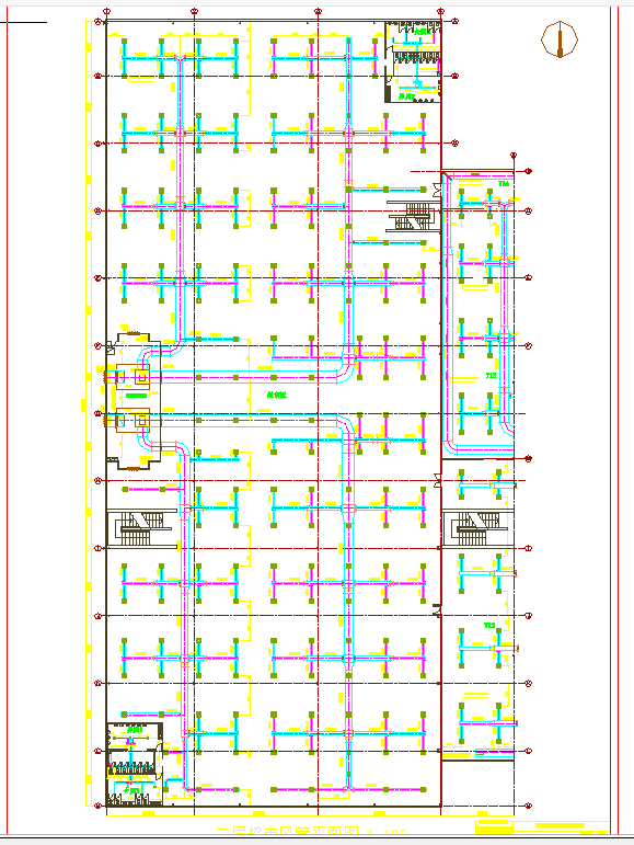 [北京]多层某综合商场通风与空调设计全套cad施工方案图纸_图1