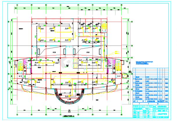 [江西]多层某质监楼中央空调系统cad施工设计图纸-图一