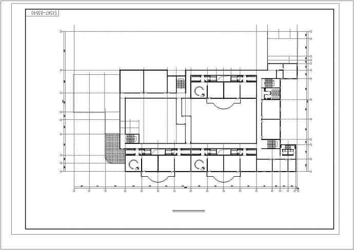 某幼儿园建筑平面设计详图_图1