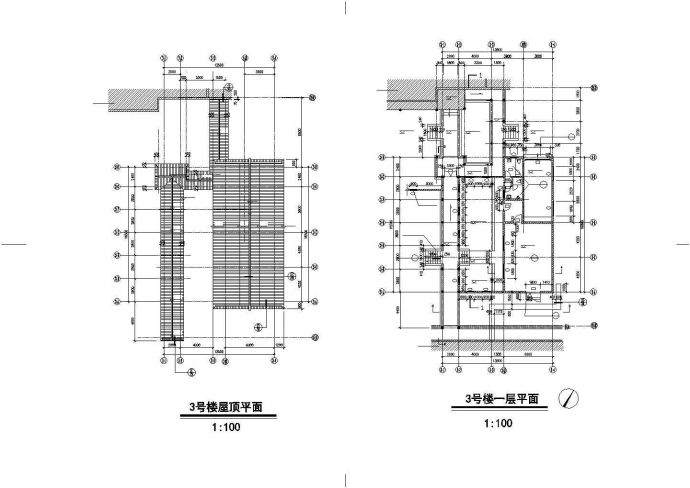 杭州市某度假村3层仿古民宿酒店全套建筑设计CAD图纸_图1