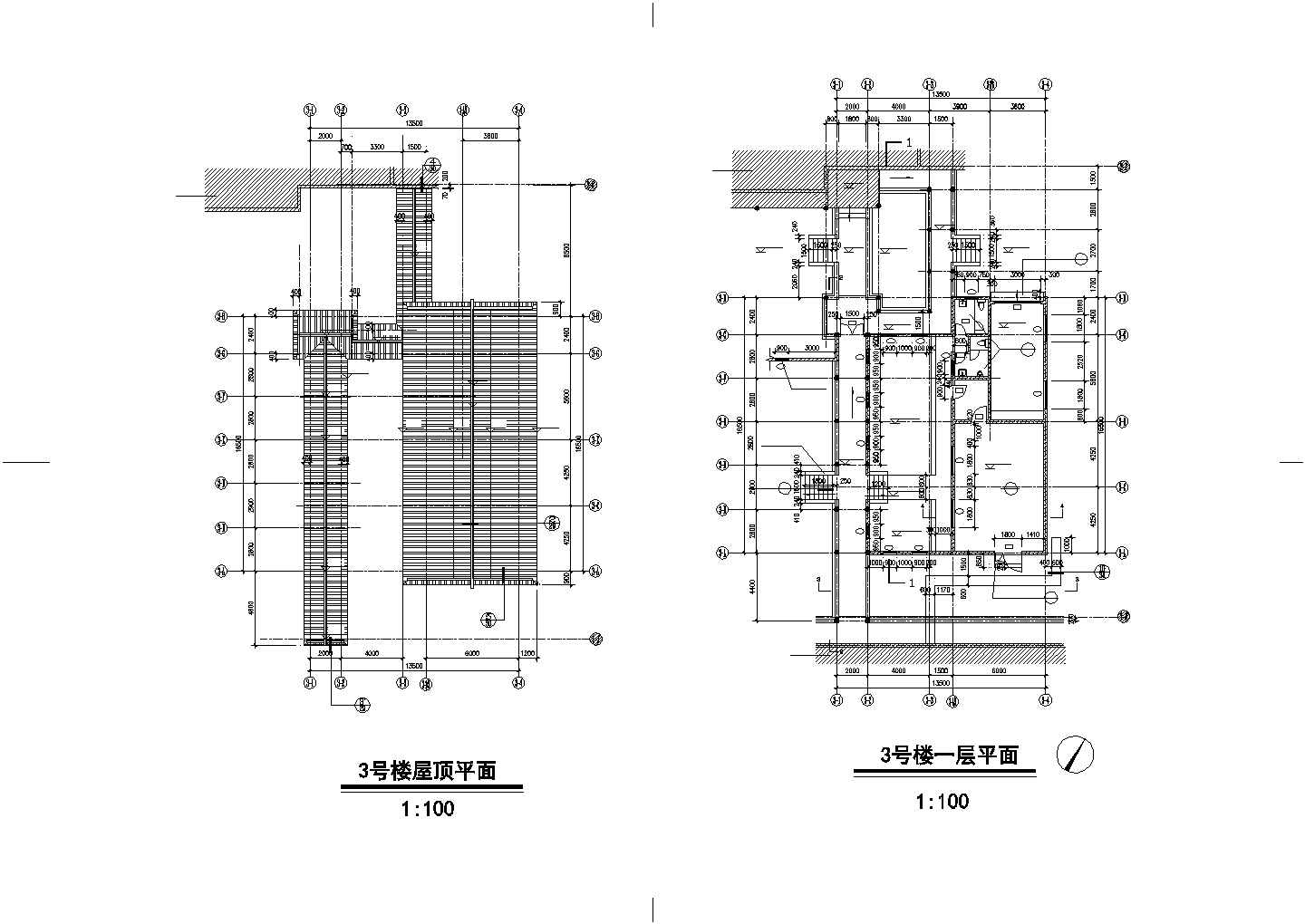 杭州市某度假村3层仿古民宿酒店全套建筑设计CAD图纸