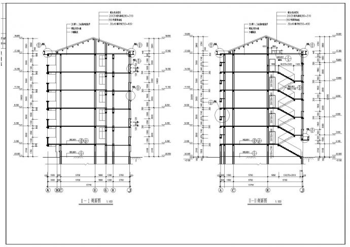 某小区住宅楼砖混建筑结构布置CAD规划详图_图1