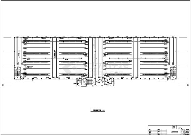 某6365平方米服装厂二层厂房照明设计cad电气施工图（含设计说明）-图二
