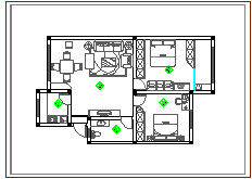 室内家装设计方案施工cad图例_图1
