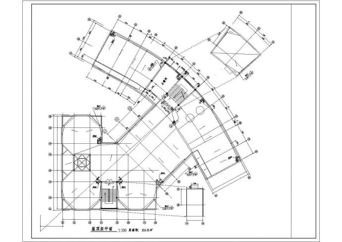 某城市三层少儿图书馆建筑工程设计全套CAD图（含建筑设计说明、节点详图）_图1