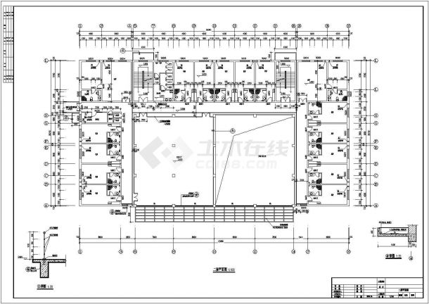 陕西某多层综合楼电气照明设计cad施工图纸（含设计说明，23张图）-图二