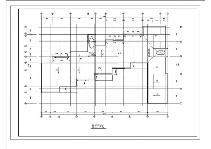 湖南省某小学三层教学楼建筑施工设计CAD图（含平立剖）_图1