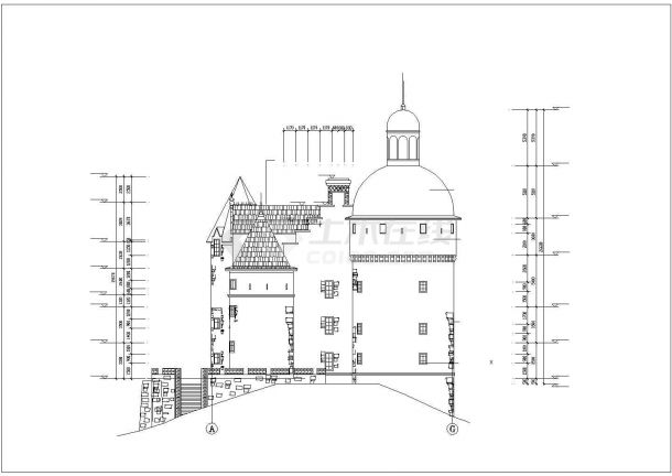 某地区古城堡设计参考图-图一