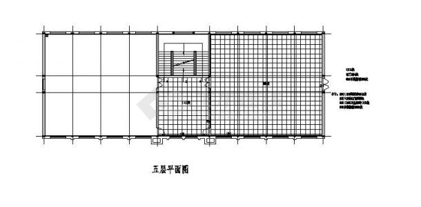 多层办公大楼CAD平面设计图-图二