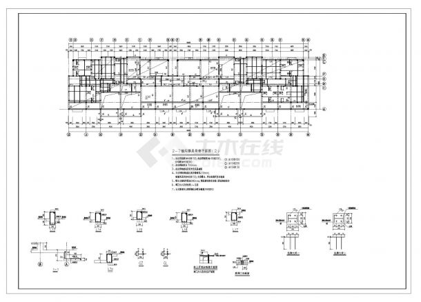 某住宅楼砖混结构设计施工图CAD规划详图-图一