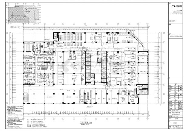 包头某医院新建楼三层CAD图-图二