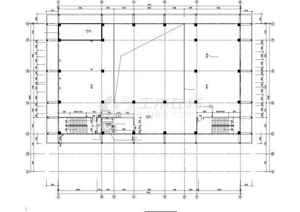 泰州市某寺庙6300平米4层框架结构仿古僧舍建筑设计CAD图纸-图一