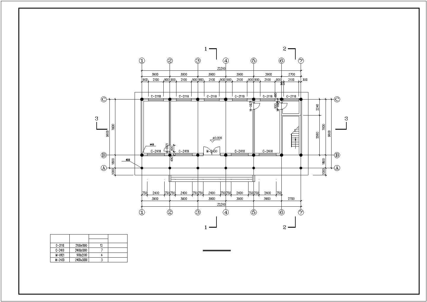上海市某寺庙内部2层框混结构方丈室建筑设计CAD图纸