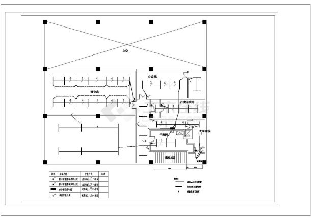 [河北]某餐馆电气照明设计cad系统图纸（标注详细）-图二