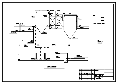 小区污水处理设计_某小区污水处理工程施工cad图纸-图二