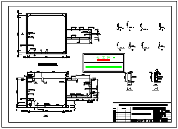 污水池及格栅井cad结构设计配筋施工图_图1