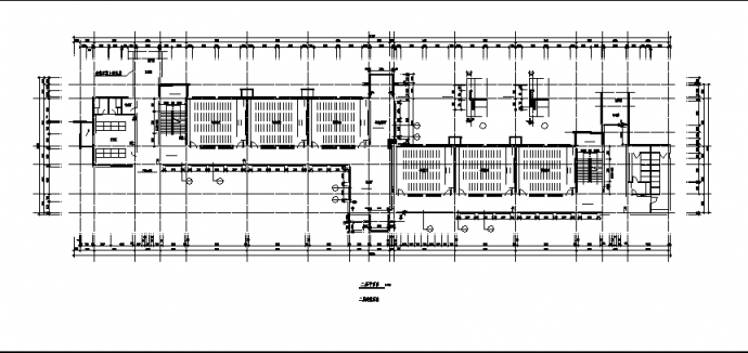 西安某大学教学楼全套建筑设计施工cad图纸_图1