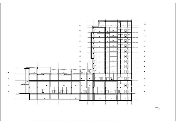 [江苏]某建筑公司承建某十二层急诊住院综合楼建筑装修设计cad施工图_图1