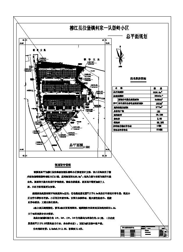 某小区cad平面设计规划图