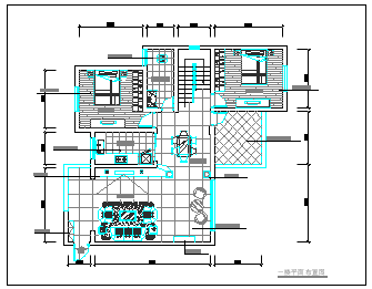 小别墅室内装修设计cad方案施工图-图二