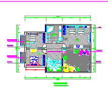 小二层别墅室内装修详细cad方案设计施工图-图一