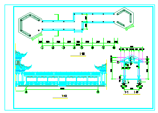 某公园廊亭建筑设计施工图-图二