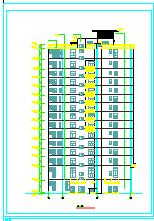 小高层旅馆CAD建筑设计施工图纸-图一