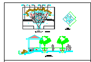 某景观亭建筑设计CAD施工图-图二