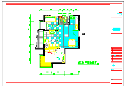 小两居室内装饰CAD方案设计施工图-图二
