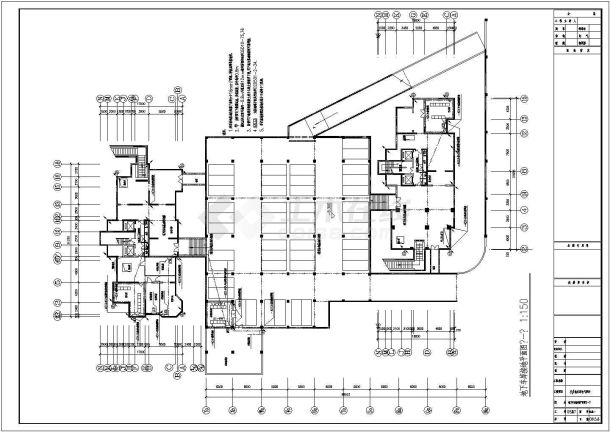 某地区地下停车场电气照明设计图(含设计说明）-图一