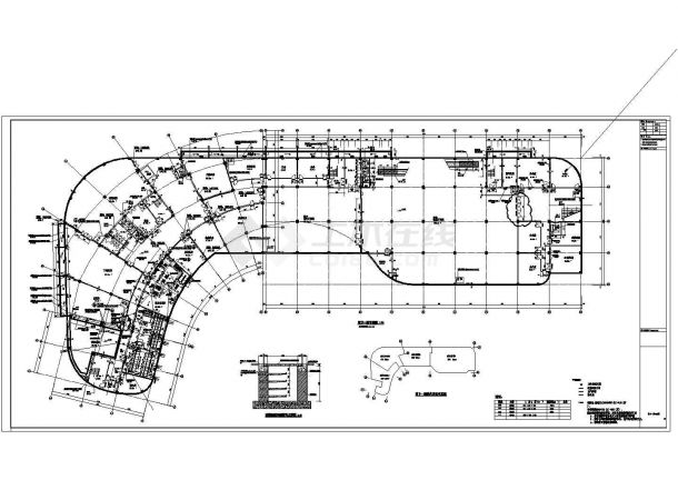 [内蒙古]20米现代风格市级医院门诊大楼建筑设计装修cad施工图-图二