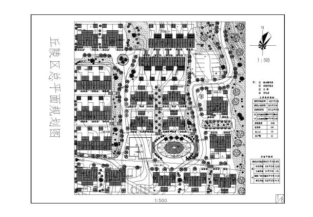 某地市乡村cad平面规划设计图-图一