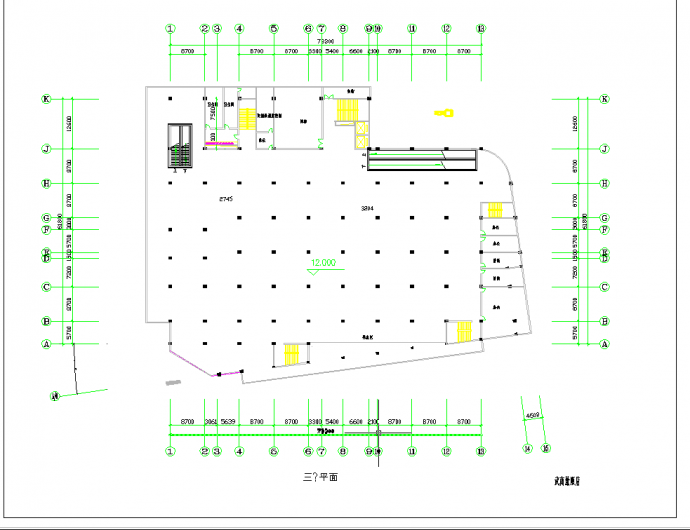 某地多层某仓储商场中央空调整套系统设计cad施工方案图纸_图1