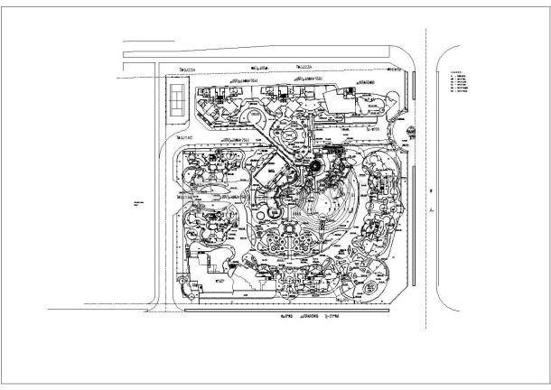 深圳某地中海华庭全套景观设计施工全套cad图-图二