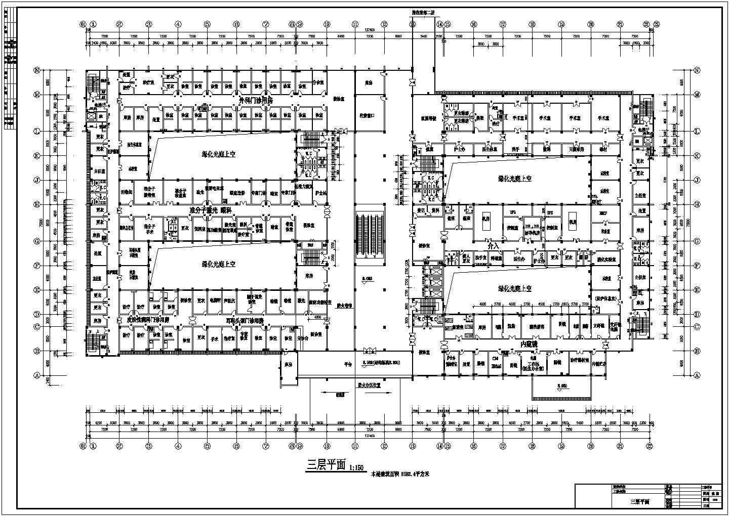 [湘西]改造装修设计某五层门诊综合楼方案扩出图cad图