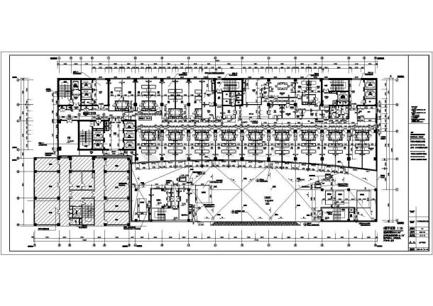 [新疆]装修某某大学附属医院二十层住院楼建筑设计cad施工图-图二