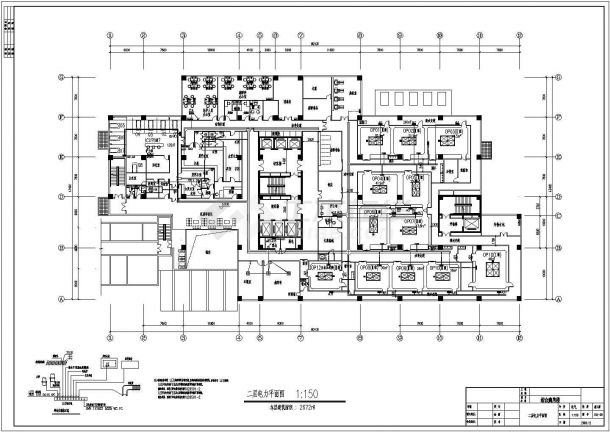 医院综合病房楼电气照明设计cad图，共16张-图二