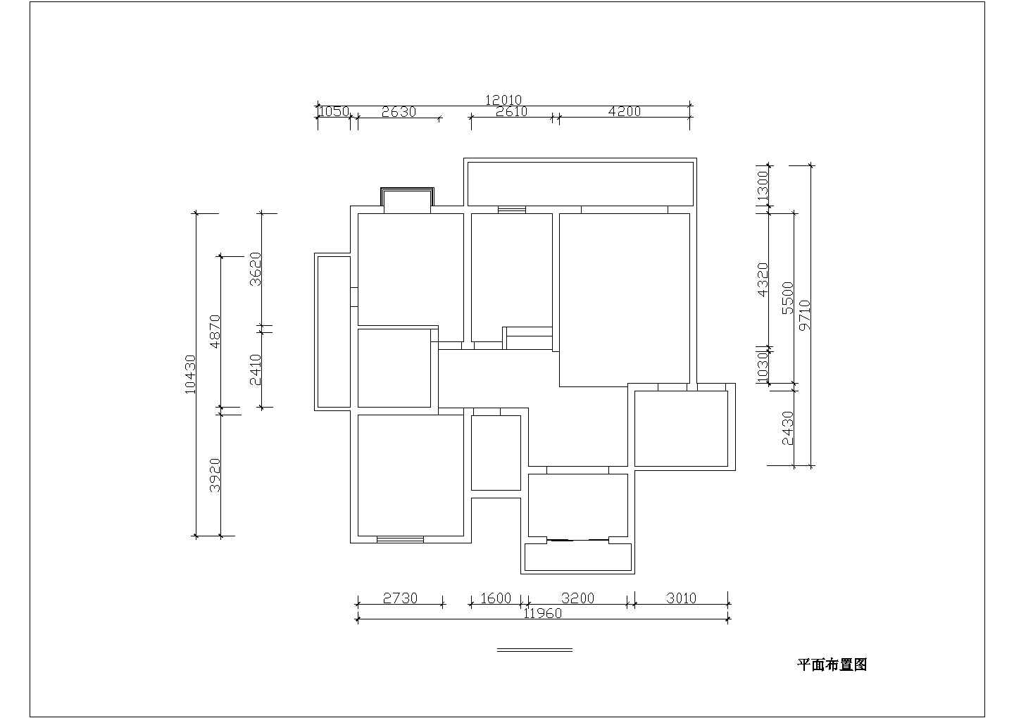 复旦科技园人才公寓内130平米室内家装设计cad方案施工图布置图