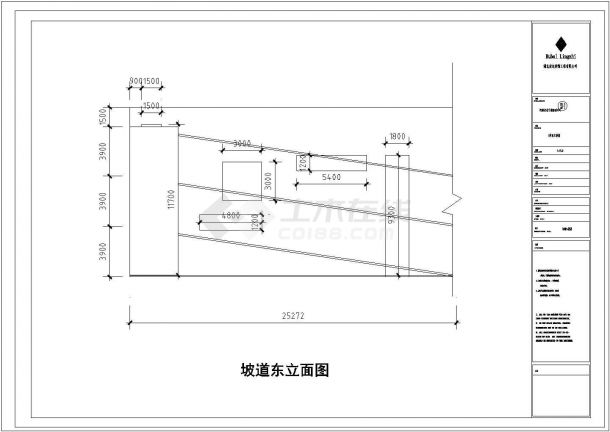 河南某四层砖混房产公司钢结构工程CAD图纸-图一
