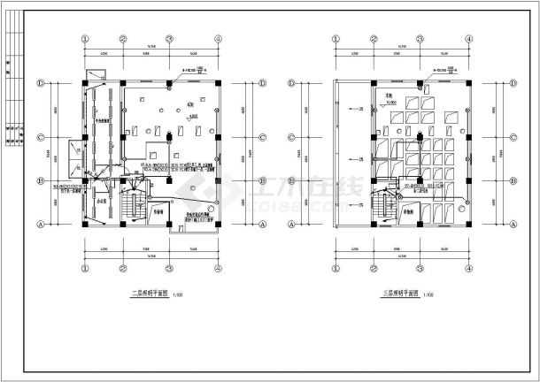 中小型饲料工厂电气照明系统设计CAD参考图-图二