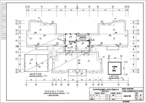 立沙岛安置区农民公寓水施方案设计CAD图-图一