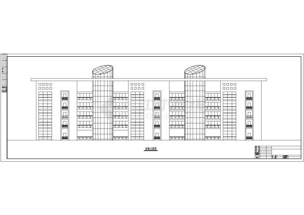 某实验办公楼建筑布置CAD图-图二