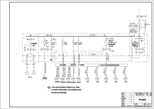 某水泵站配电CAD设计系统-图二