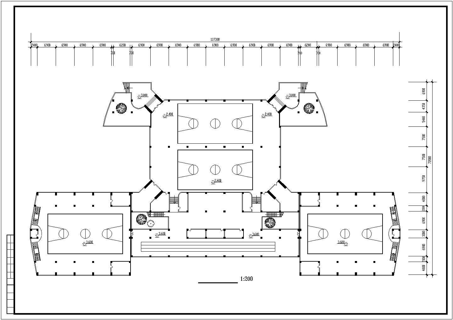 学校体育馆施工方案图