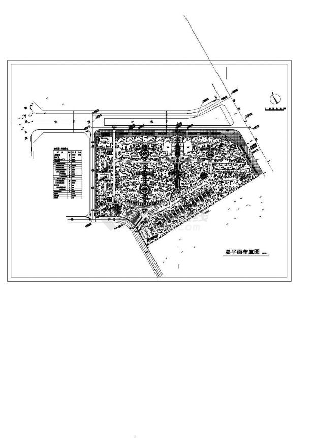  CAD Detail Drawing of Reference Design for General Layout of a High grade Community - Figure 1