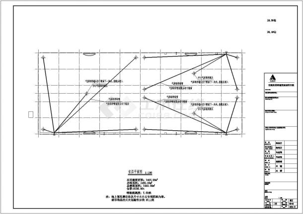 贵州省遵义市某粮油仓储物流设施暖通施工设计CAD图纸-图二